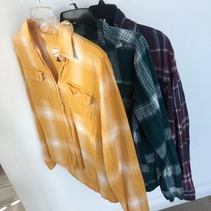 Three Long Sleeve Button Down Shirts
